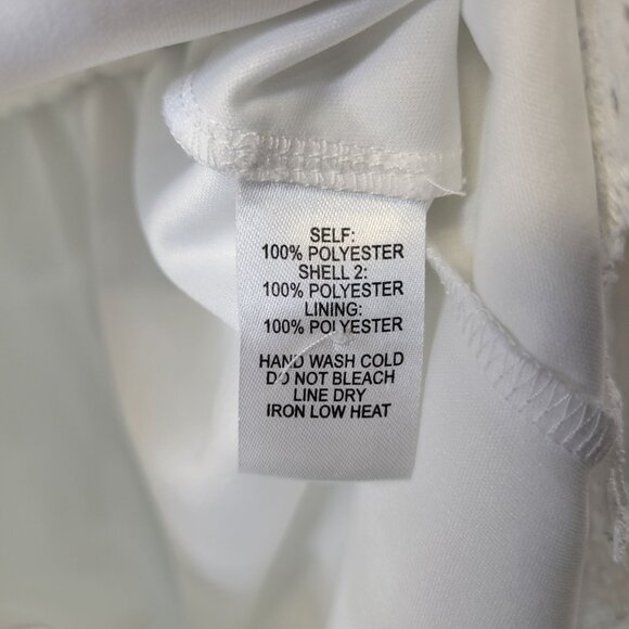 Lulus Women's Small Meadowlark Romper Jumper Swiss Dot Lace White - Picture 5 of 5